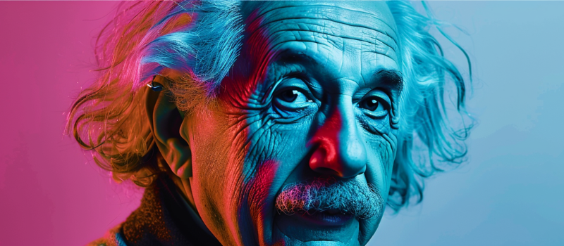 Albert Einstein has been associated with intellectual brilliance.