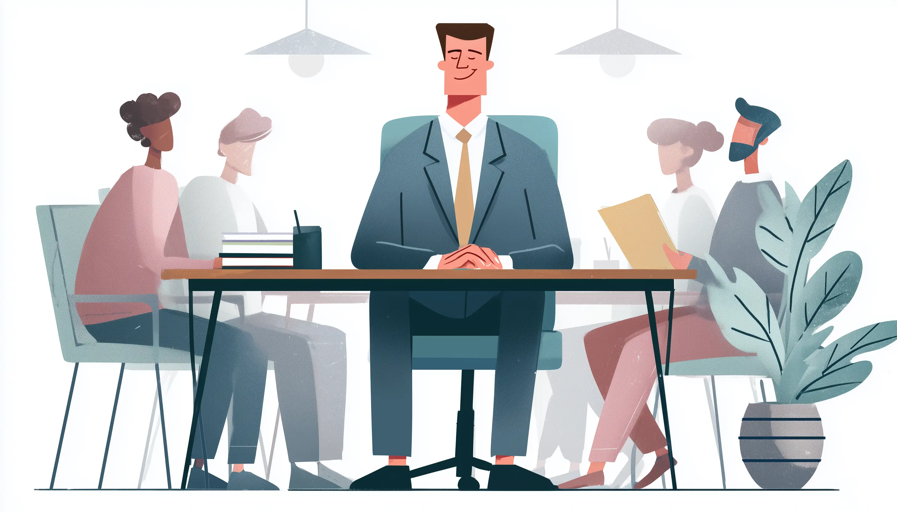 Corporate executive with low neuroticism enjoys his job
