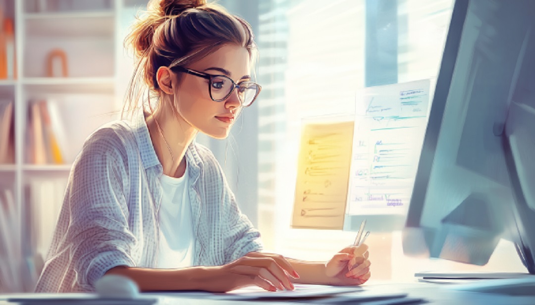 Professional working at organized desk exploring best ESTJ careers.