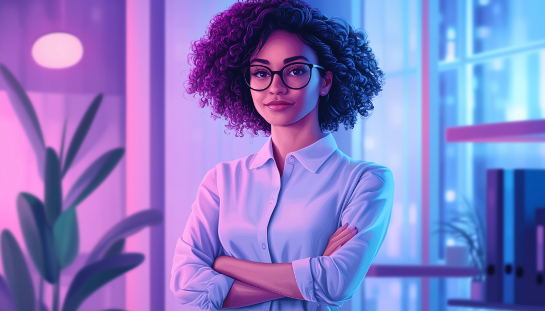 Confident professional with commanding presence exemplifying ENTJ personality type decisive leadership style.