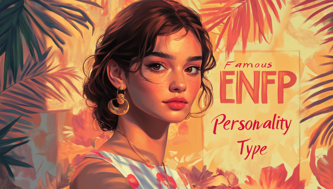 Artistic portrait representing famous ENFP personality type with vibrant creative energy.