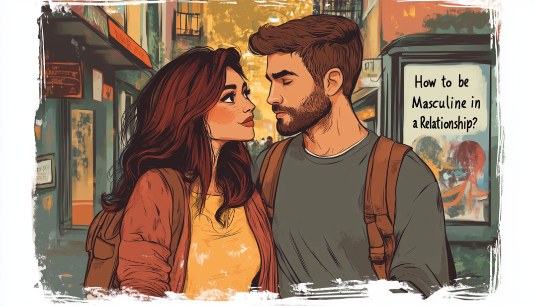 Man demonstrating confidence learning how to be more masculine in a relationship.