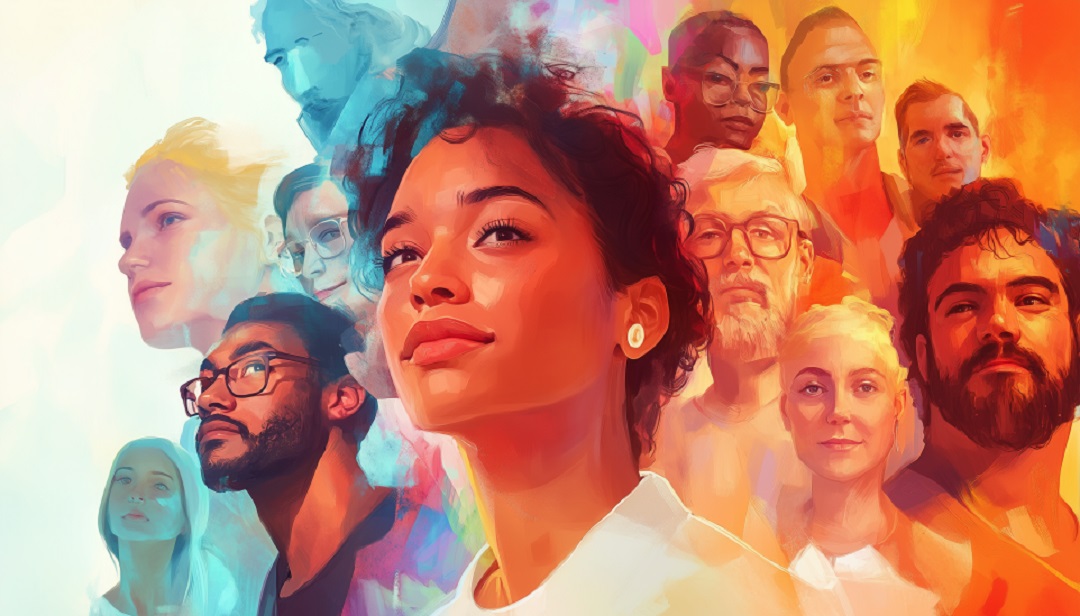 Diverse individuals representing ISFP-A vs ISFP-T self-confidence and decision-making differences.