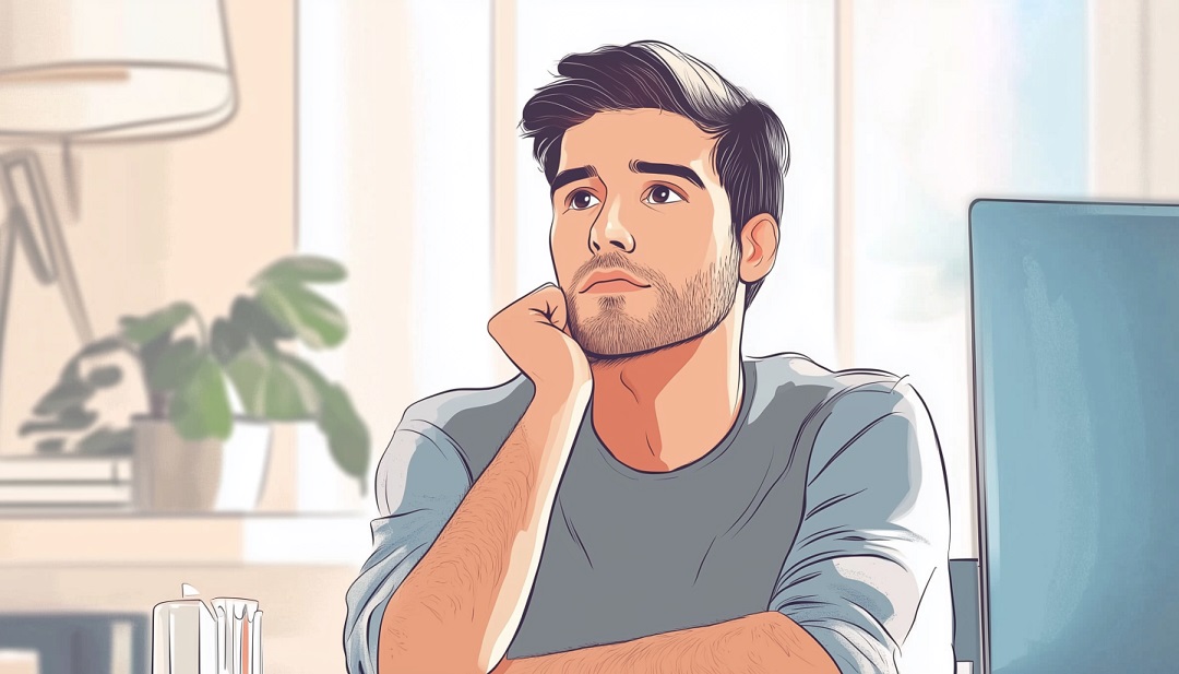 ISFP-T personality contemplating career growth and professional development opportunities.