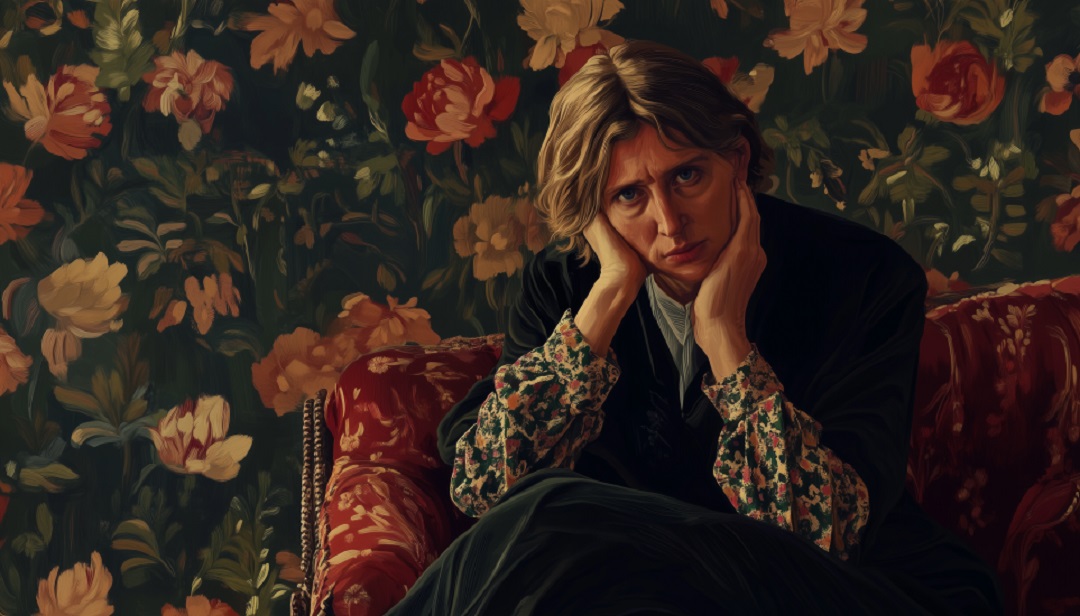 Virginia Woolf artistic portrait showcasing INFP famous people and introspective literary genius.