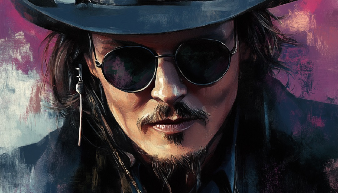 Johnny Depp artistic portrait depicting INFP famous people and their emotional depth in acting.