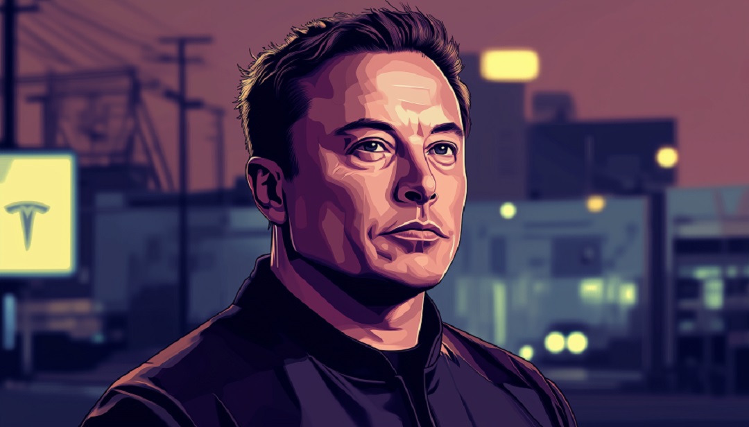 Elon Musk portrait representing INTJ famous people with visionary and strategic thinking.