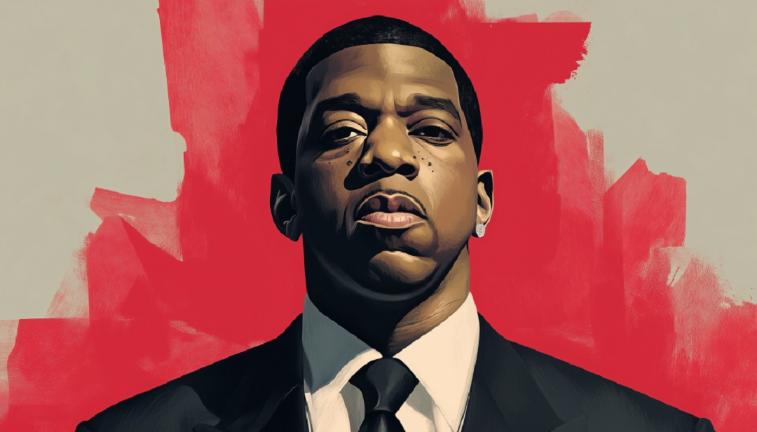 Jay-Z portrait illustration depicting famous INTJ entrepreneur and hip-hop mogul.