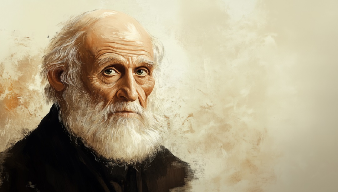 Charles Darwin artistic portrait illustrating INTP famous people and analytical scientific thinking.
