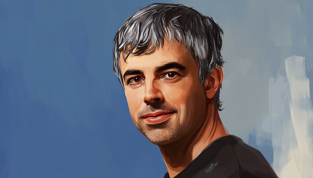 Larry Page portrait representing INTP famous people in technology and innovation.