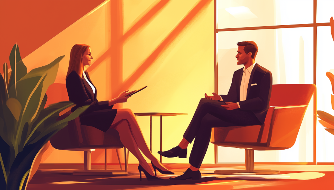 Professional conversation showing how to use neutral traits in a positive way.