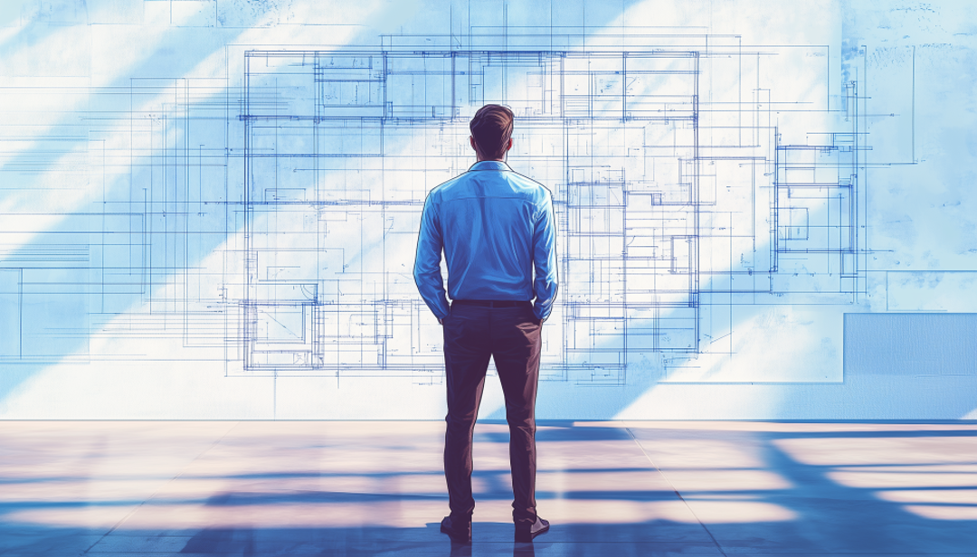 ISTP-T vs ISTP-A cognitive processing differences shown with person analyzing complex blueprints.