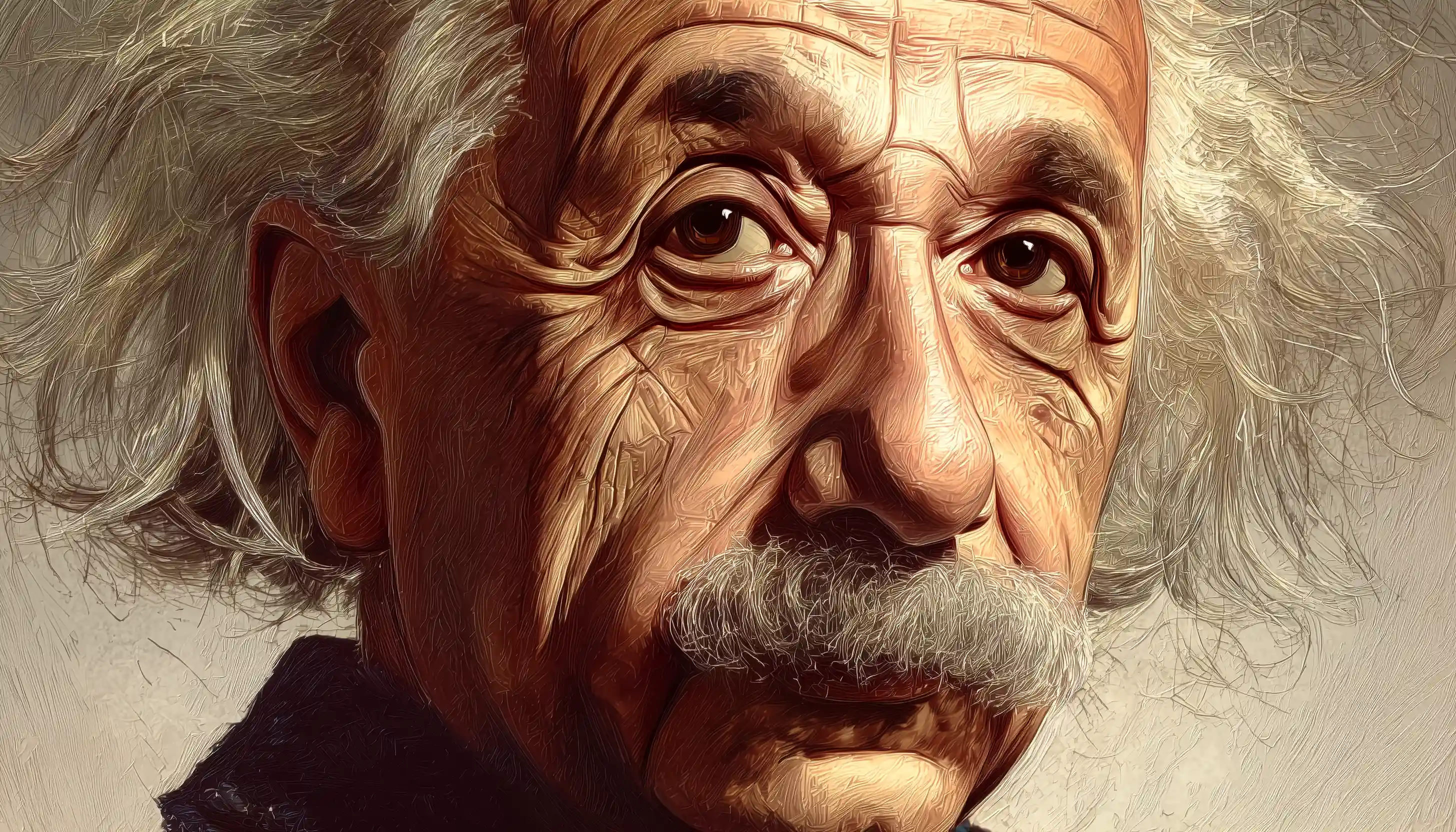 Albert Einstein illustration portrait