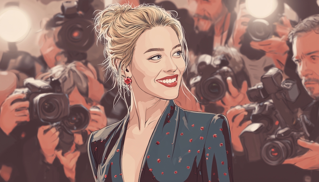 Amber Heard at red carpet event showing confident personality traits analyzed through MBTI.