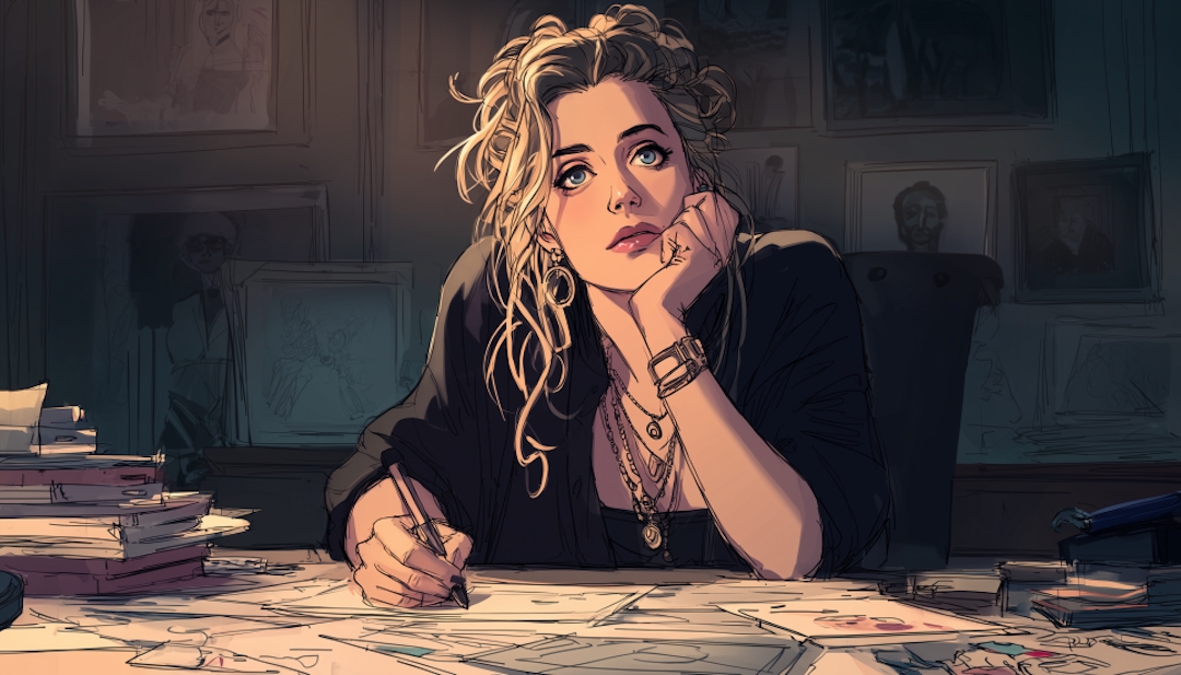 Amber Heard in contemplative moment at desk reflecting complex personality amid controversy.