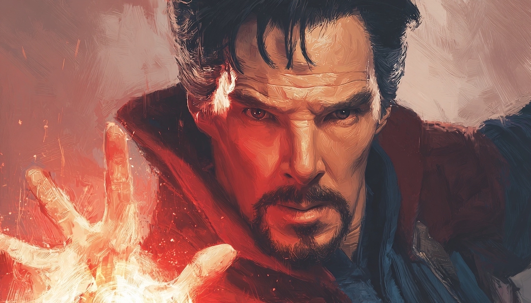 Doctor Strange with magical powers showing mystical strategist personality in Avengers types.