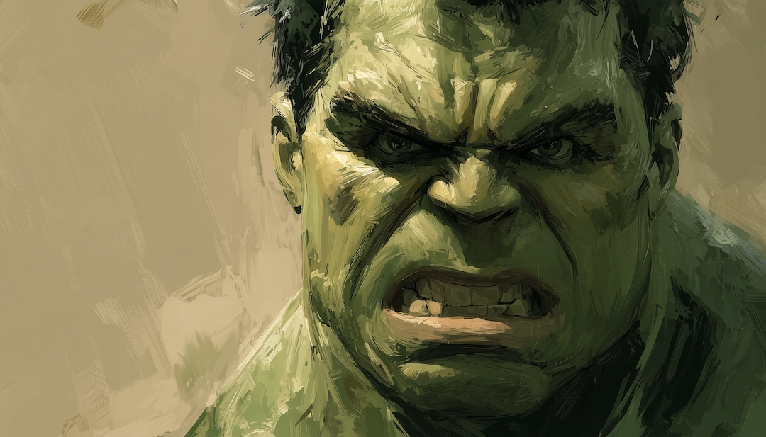 Hulk with angry expression showing brilliant beast personality in Avengers character types.