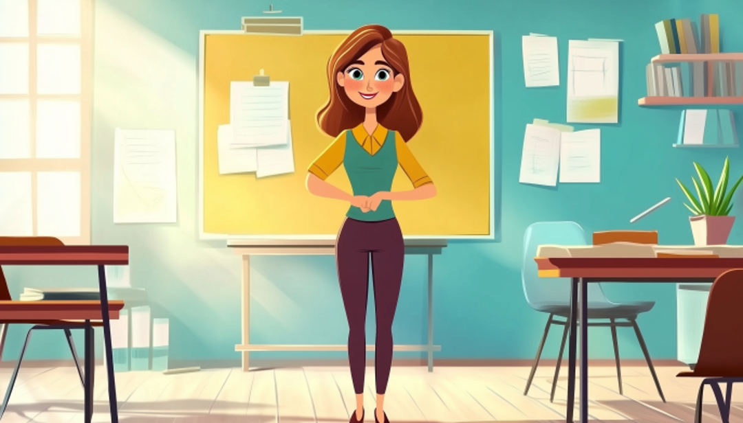 Image of a teacher, presenting the findings of average IQ by country. These rankings reflect current conditions, not permanent traits.