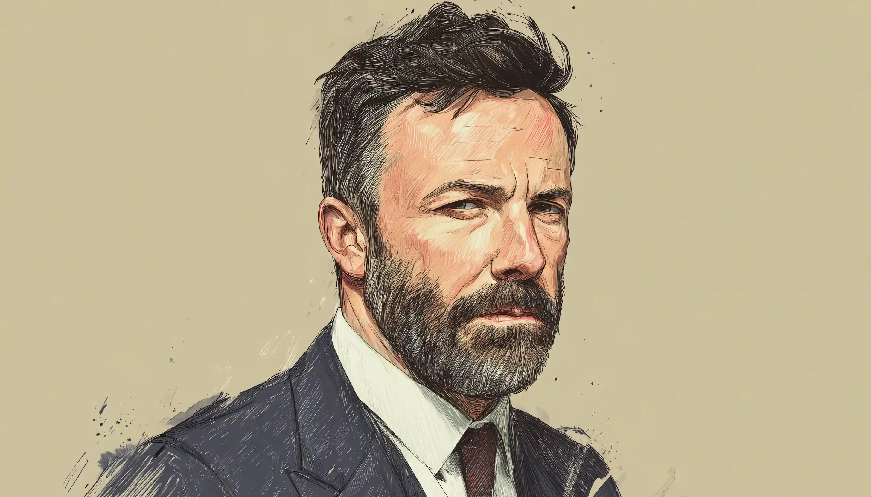 Ben Affleck portrait illustration