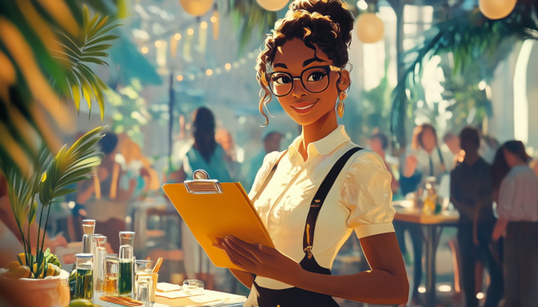 Professional event coordinator with clipboard demonstrating ESFJ personality careers in hospitality.