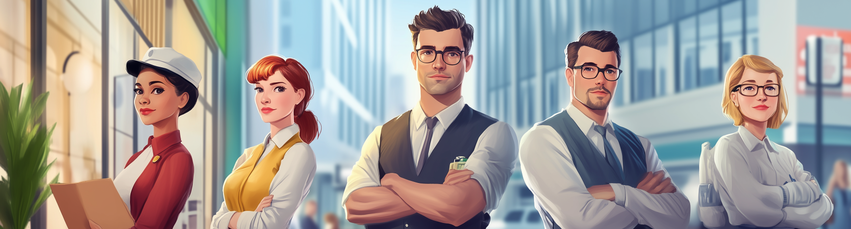 Using Your Big Five Traits to Navigate Life: banner with 5 diverse people representing the Big 5 personality traits