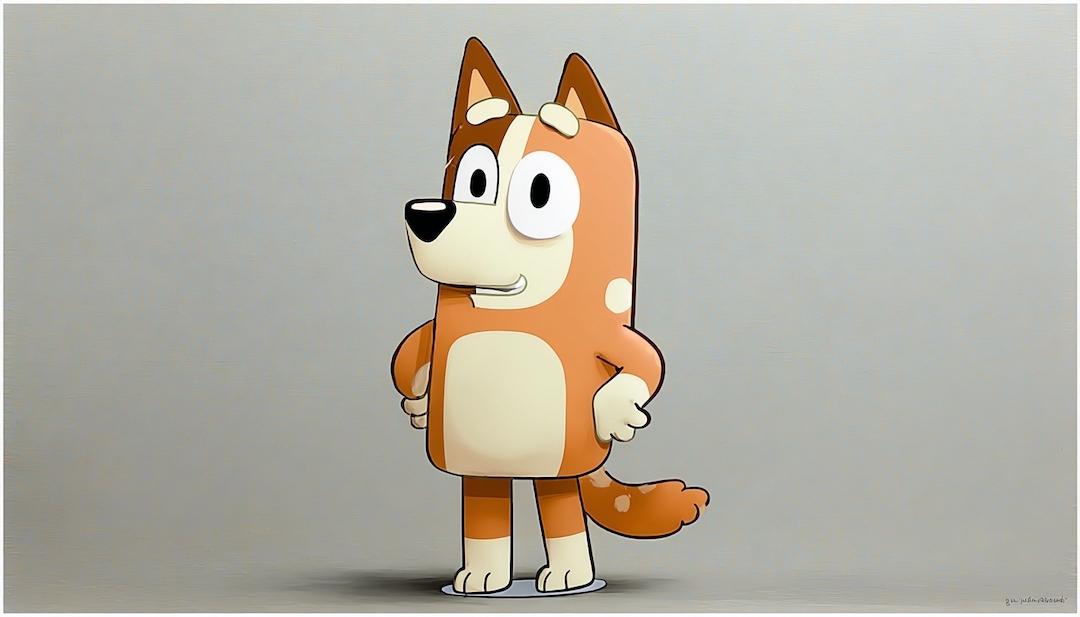 Chilli character depicting patient parent personality type in Bluey show.