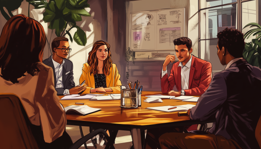 Professional team meeting demonstrating structured workplace careers for ISTJ personality types.