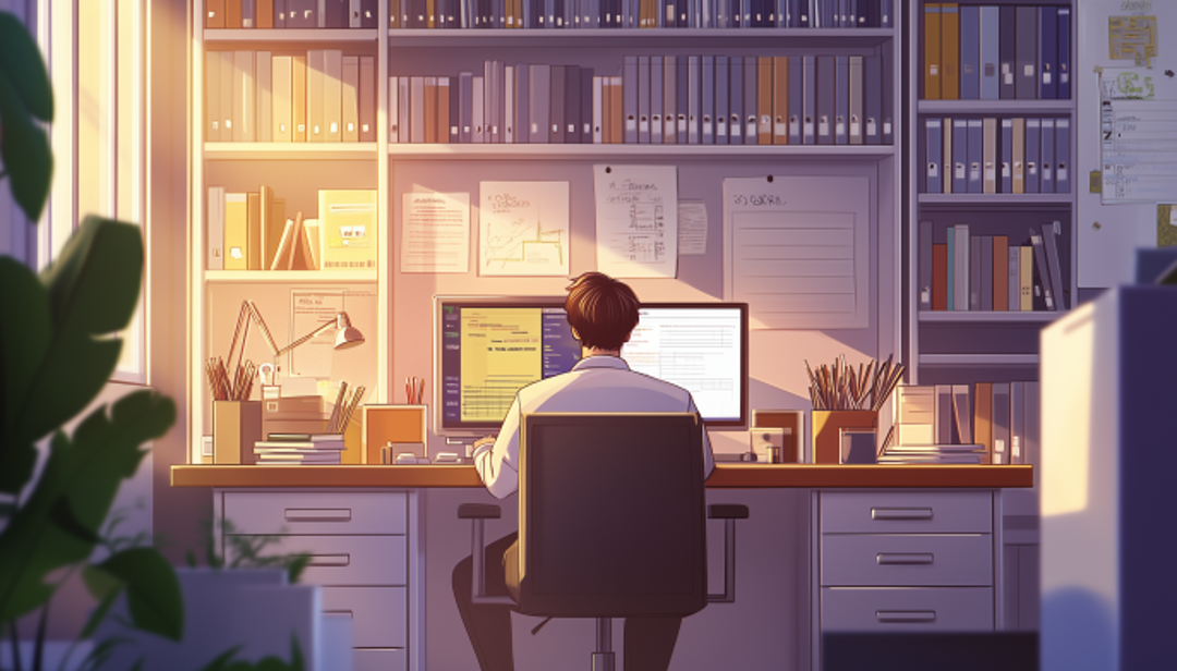 ISTJ professional working at an organized desk in a structured office environment – ideal careers for ISTJ personalities.