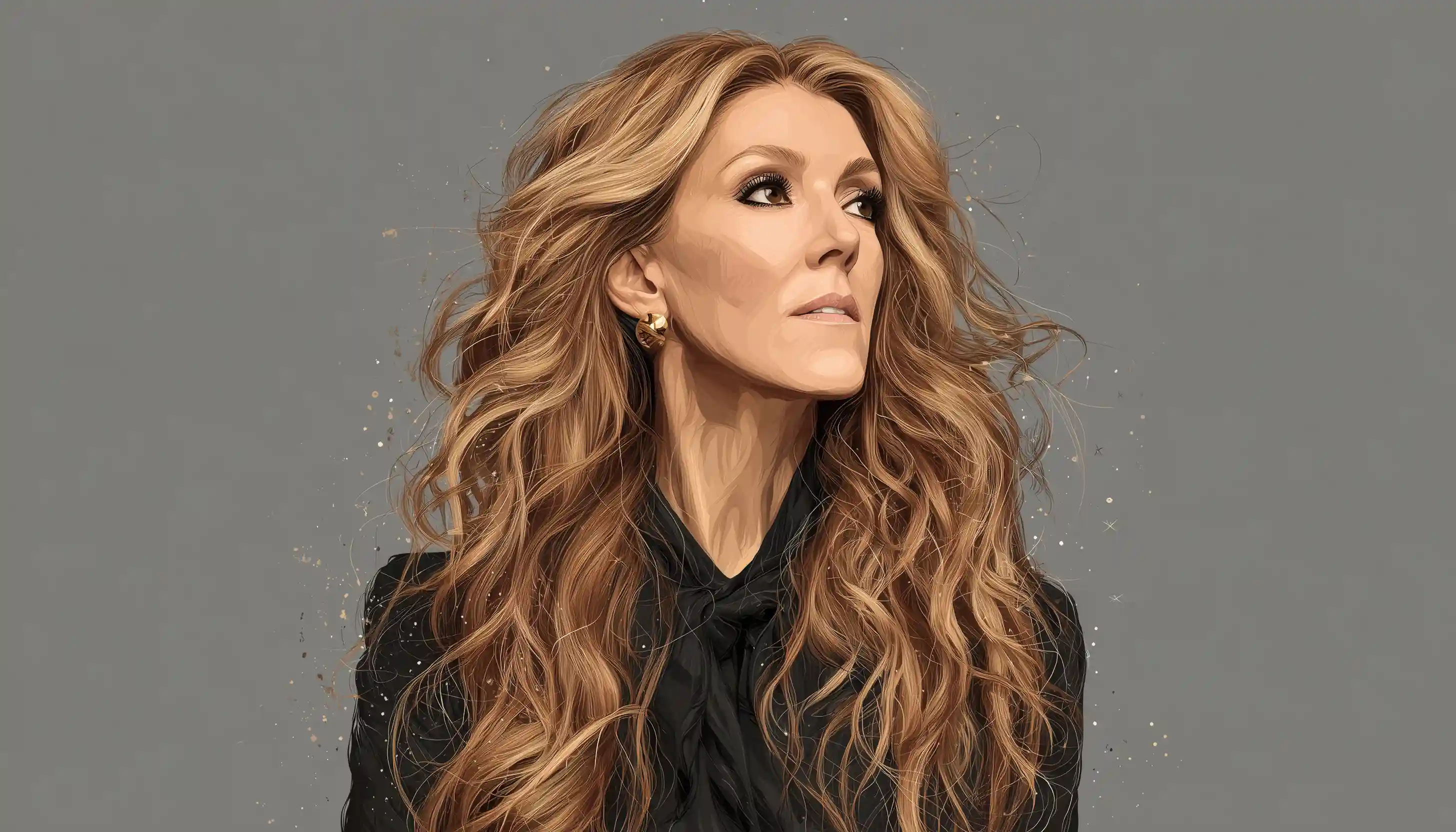 Celine Dion portrait demonstrating famous Enneagram 1 perfectionist work ethic and dedication to excellence.