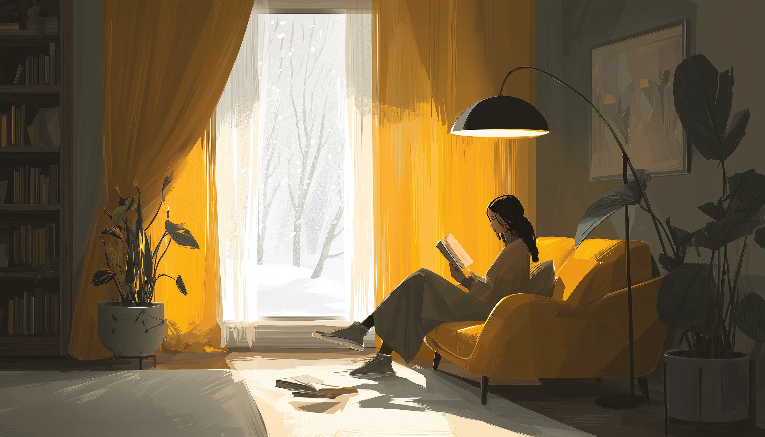 Creating cozy atmosphere during winter blues