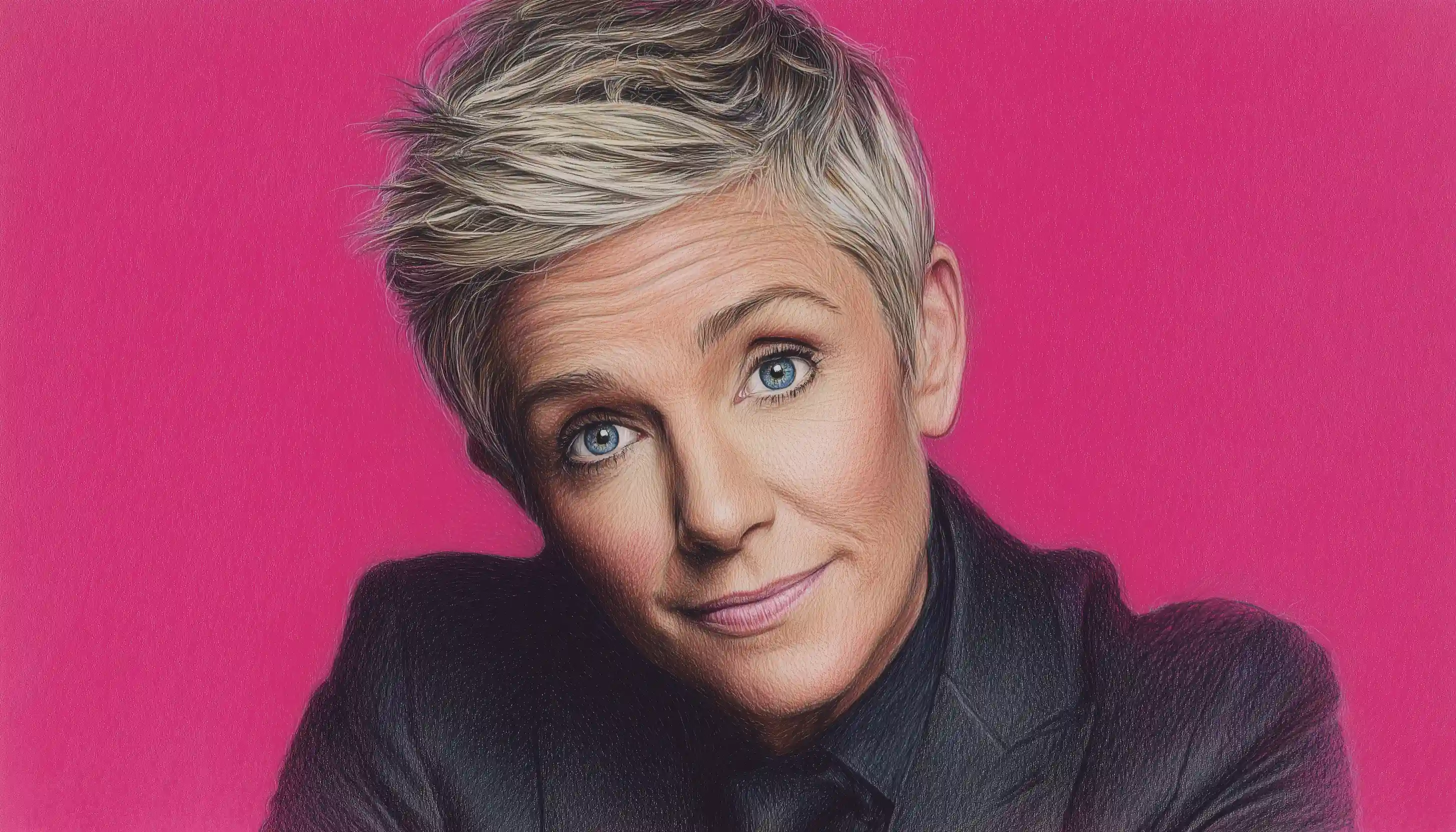 Ellen DeGeneres illustration portrait