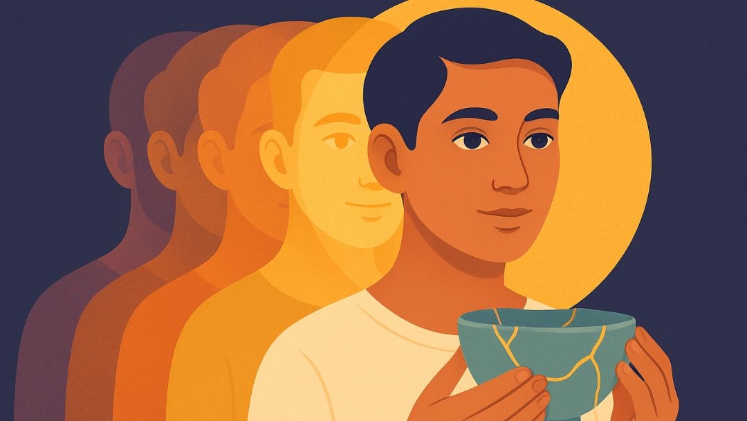 Person's journey through stages of growth showing emotional maturity requires consistent practice.