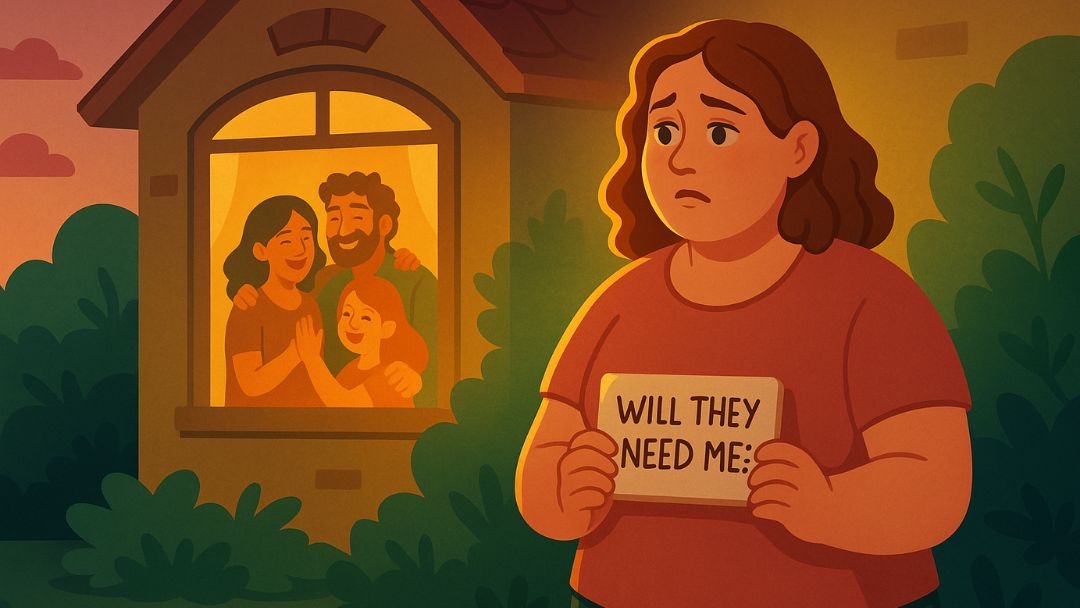 Woman experiencing Enneagram Type 9 fear of being unwanted or unneeded by loved ones.