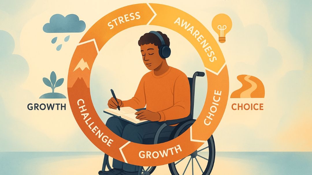 Infographic representing Enneagram Levels of Development: Growth and Stress Paths