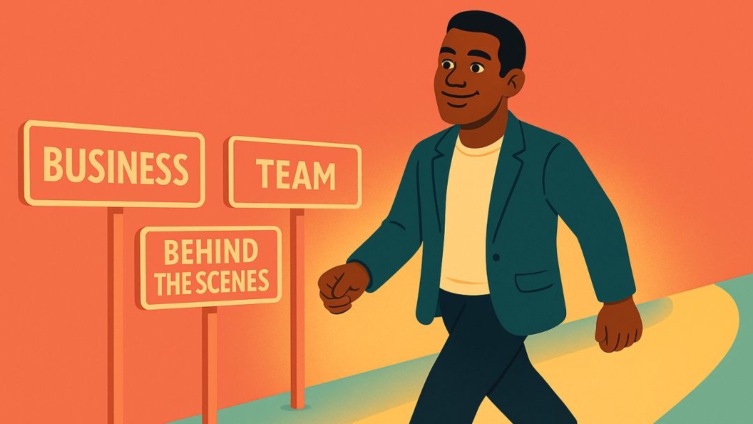 Enterprising personality type professional navigating business, team, and behind-the-scenes career paths.