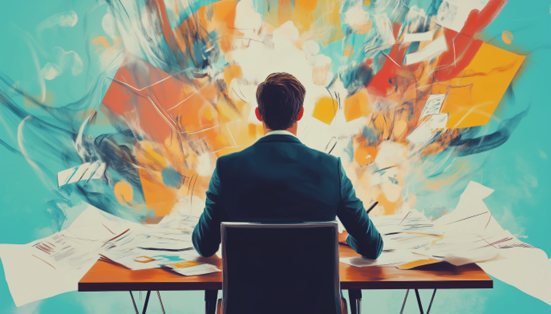 Professional managing multiple tasks illustrating ENTJ-T careers growth and workplace adaptability strategies.