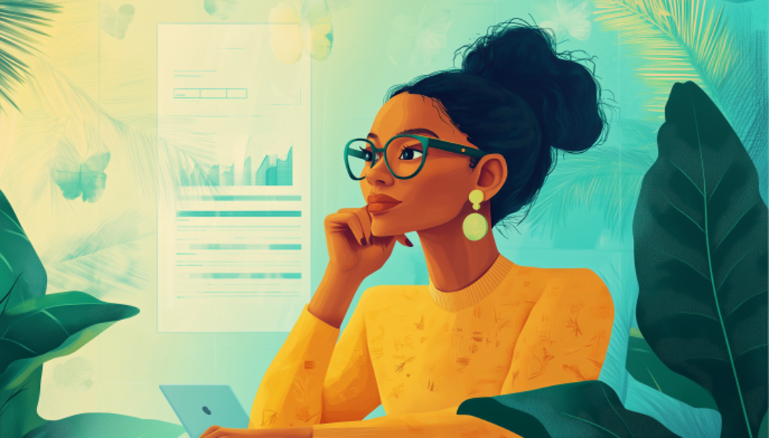 Professional contemplating career options representing ENTJ-T careers and turbulent personality workplace planning.