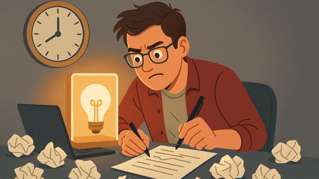 High conscientiousness entrepreneur struggling with perfectionism and overthinking late at night.