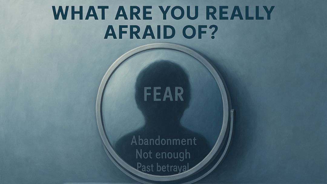 Mirror reflecting fear and insecurity showing underlying causes of envy and jealousy.