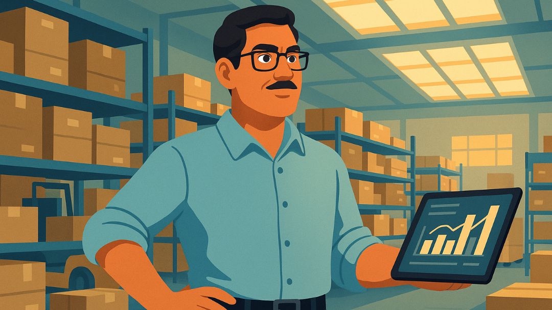 ESTJ-A warehouse manager using organizational skills in ideal career role.