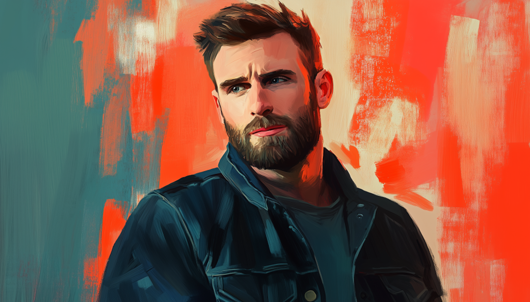 Chris Evans portrait showing famous ESFJ actor known for compassion and charisma.