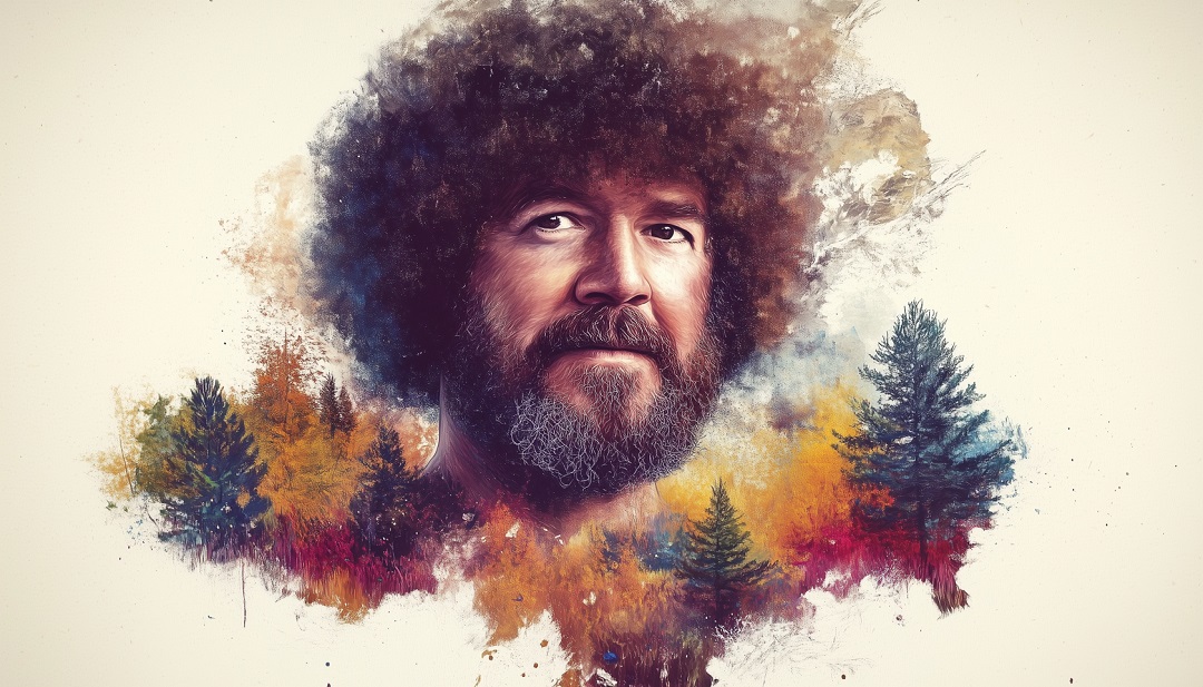 Bob Ross famous ISFP artist known for joyful creative approach and painting.
