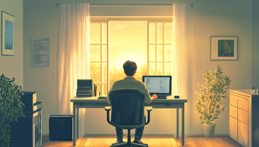 Freelance writer working from home demonstrating high paying job no degree option.