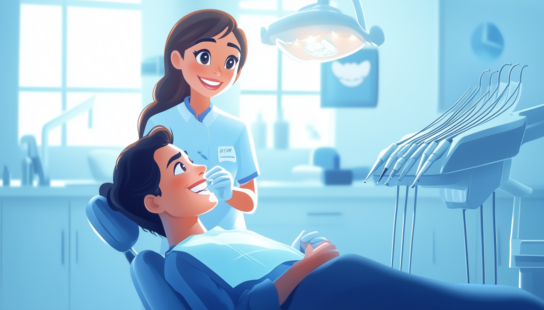 Dental hygienist treating patient demonstrating high paying job no degree career.
