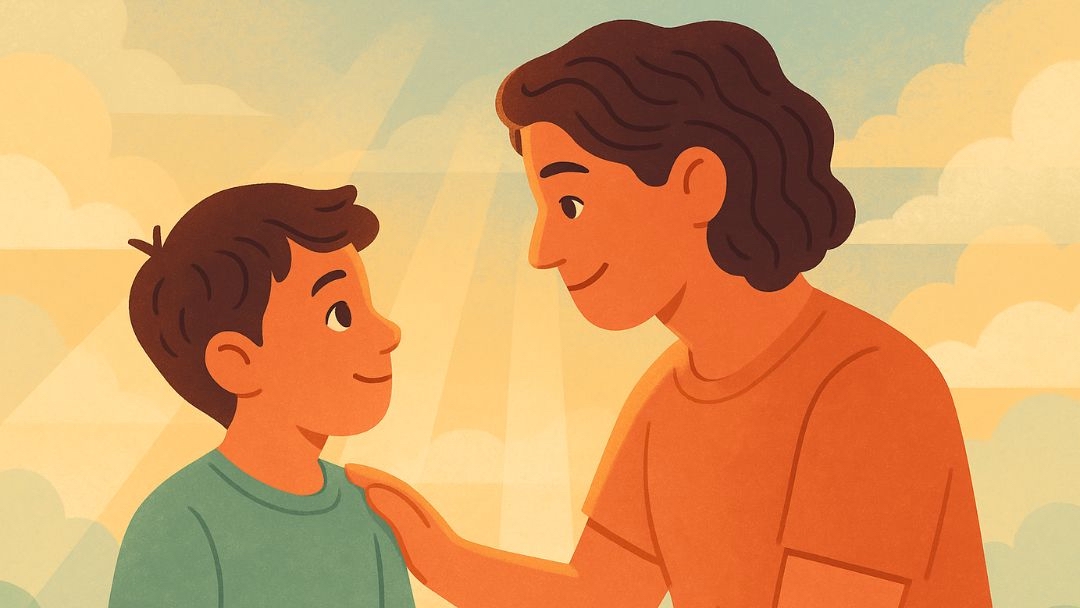 Person offering comfort and support showing how not to be narcissistic through empathy