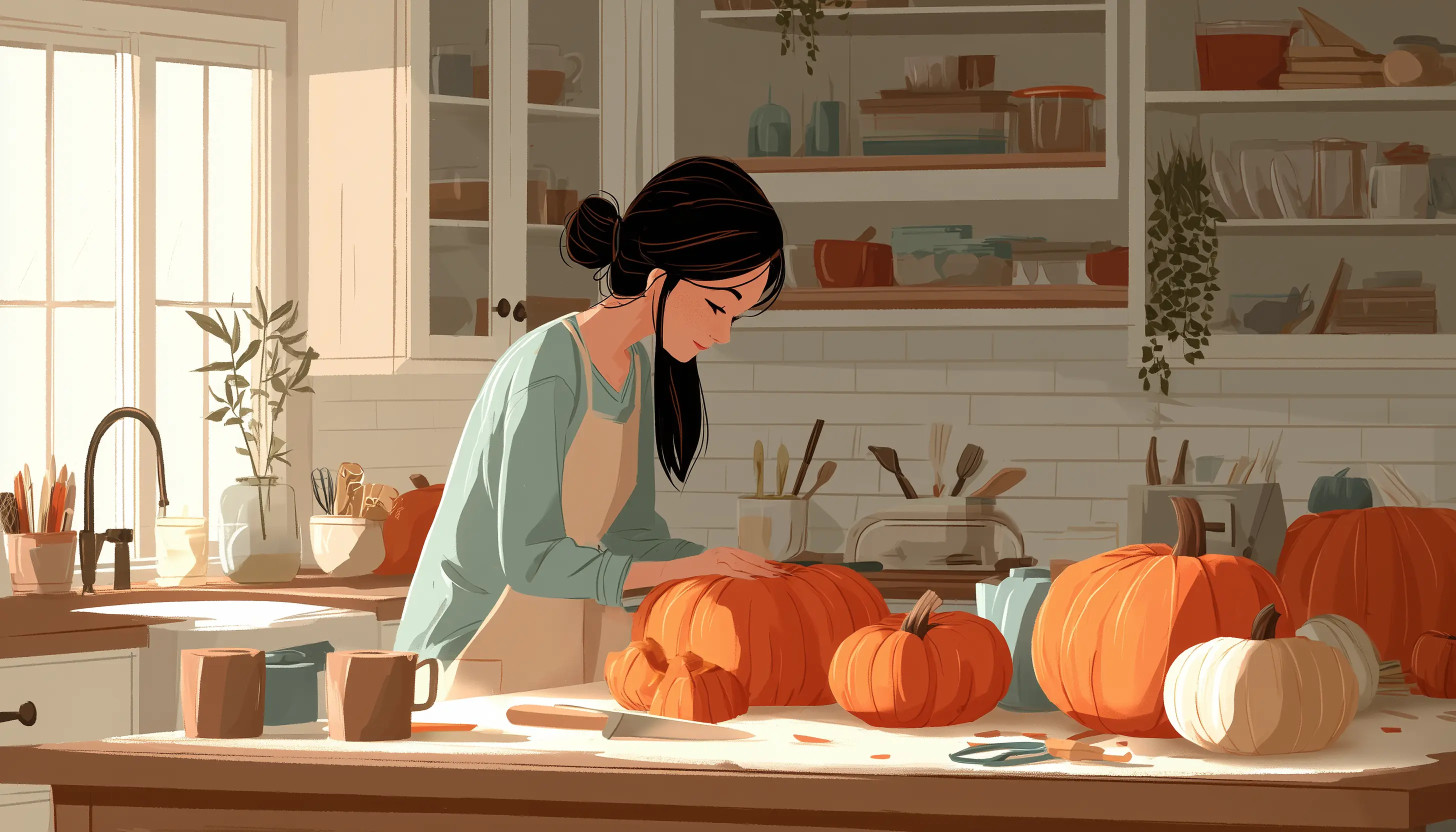 Introvert Carving Pumpkins