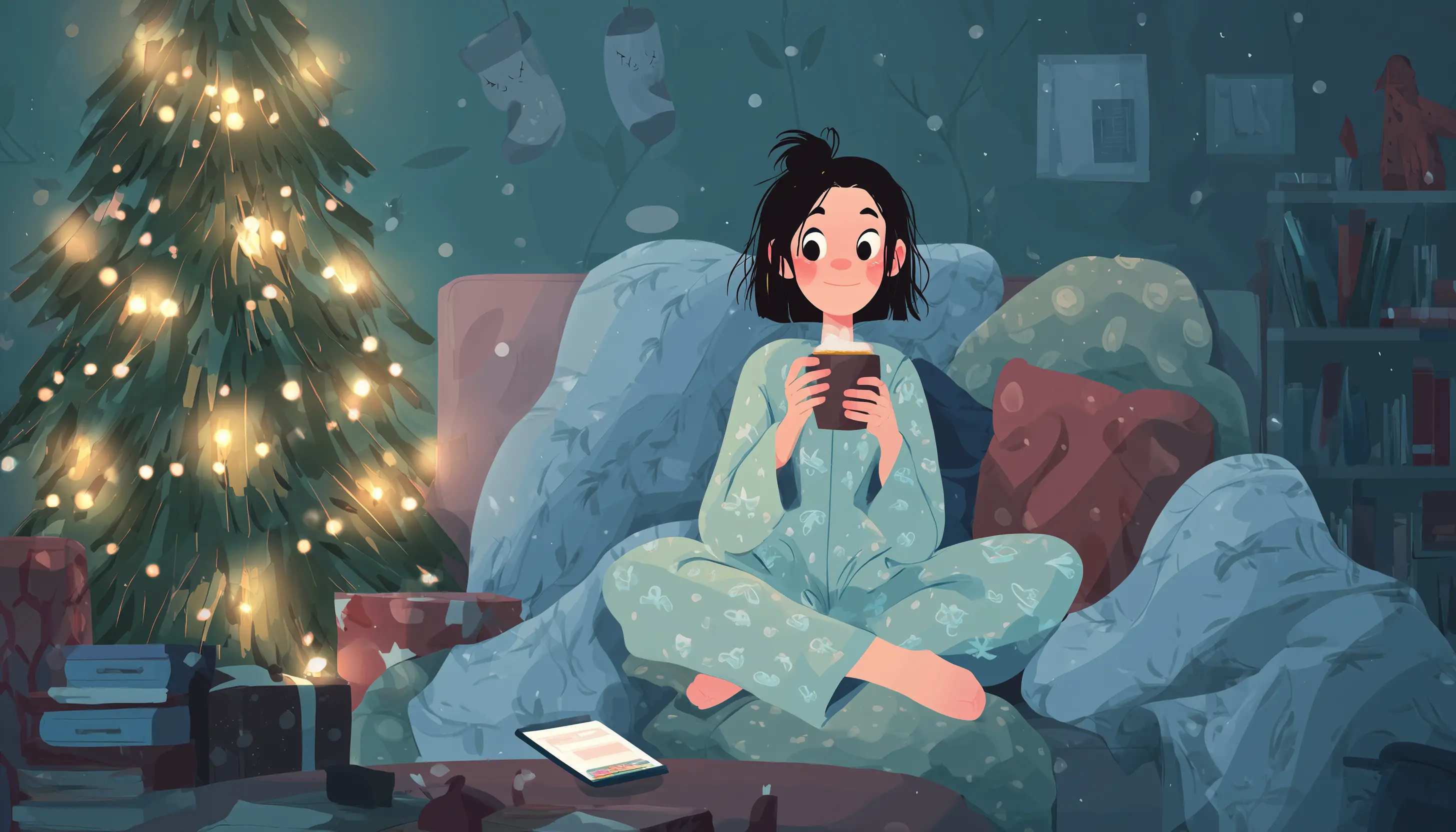 Introvert stays at home instead of social events