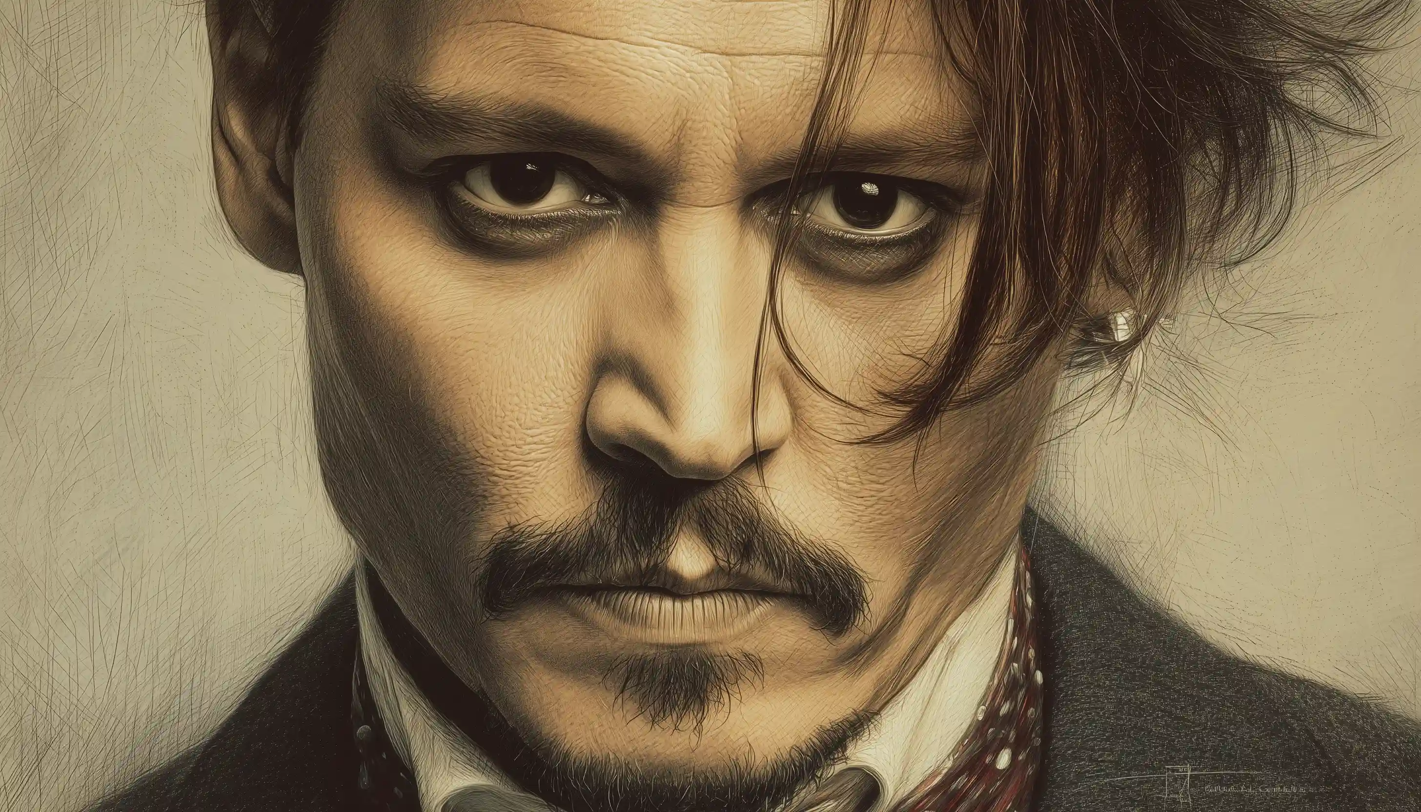 Johnny Depp illustration portrait