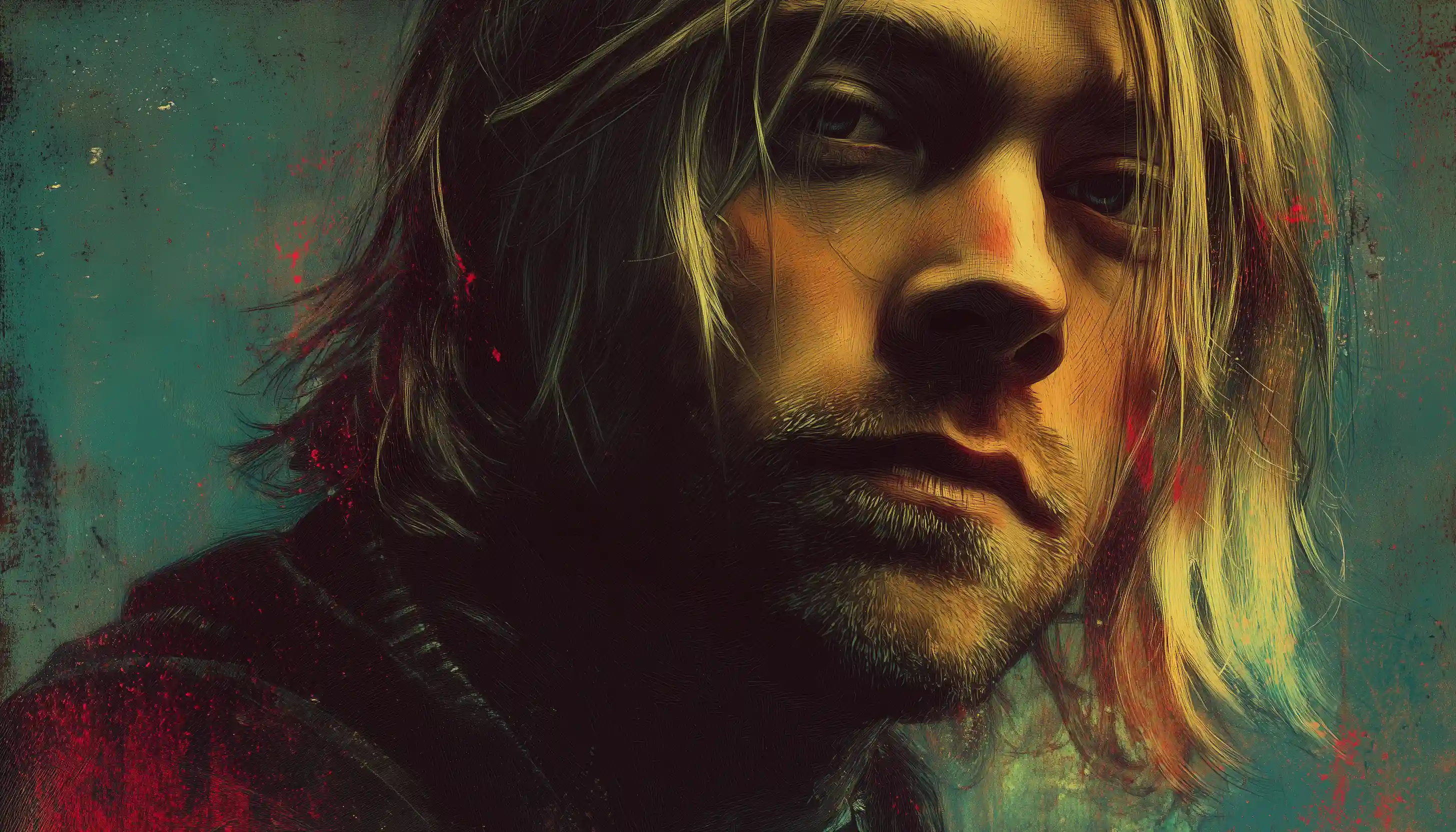 Kurt Cobain illustration portrait
