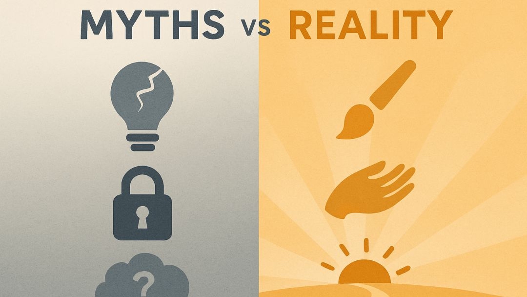 Myths versus reality comparison debunking common low IQ misconceptions.